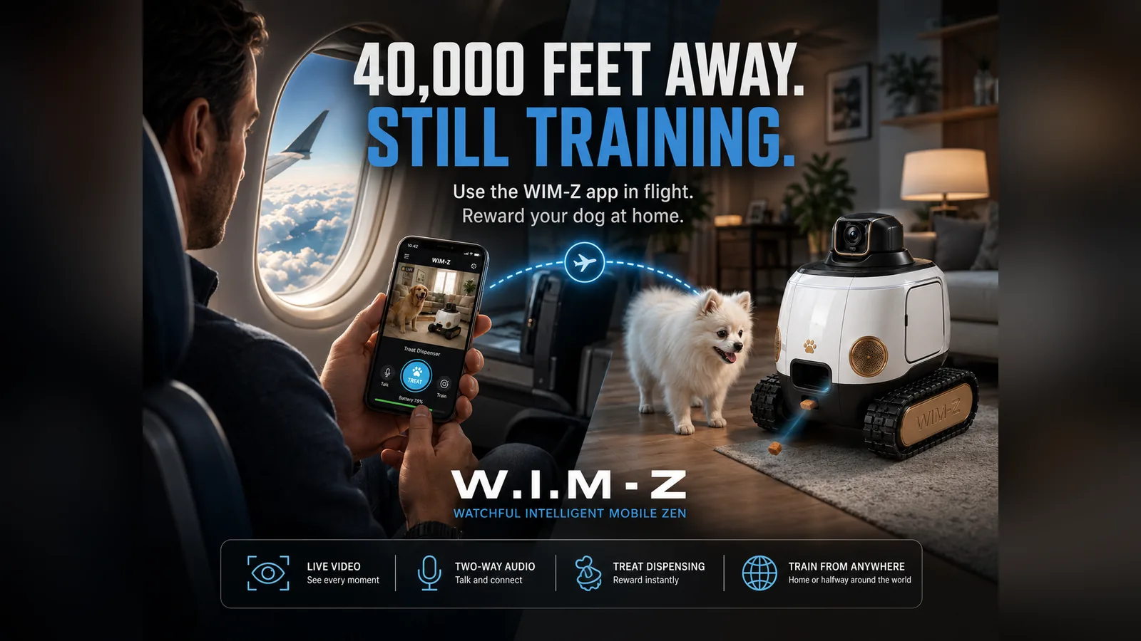 WIM-Z treats in flight